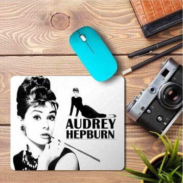 Art Hediye Audrey Hepburn Baskılı 23x19 cm Mouse Pad