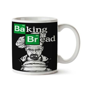 Art Hediye Baking Bread Ekmek iki Tarafı Baskılı Kupa Bardak