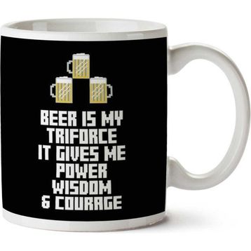 Art Hediye Beer Is My Triforce Legend Of Zelda Iki Tarafı Baskılı Kupa Bardak