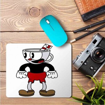 Art Hediye Bendy Cuphead Baskılı 23x19 cm Mouse Pad
