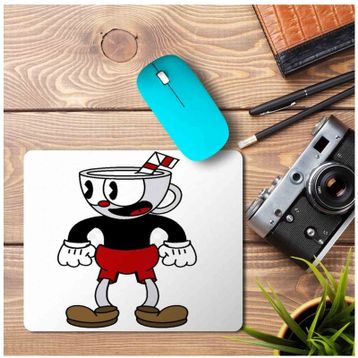 Art Hediye Bendy Cuphead Baskılı 23x19 cm Mouse Pad