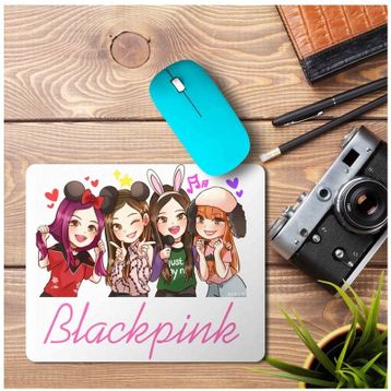 Art Hediye Black Pink Kpop Baskılı 23x19 cm Mouse Pad