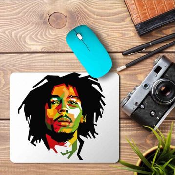 Art Hediye Bob Marley 3 Baskılı 23x19 cm Mouse Pad