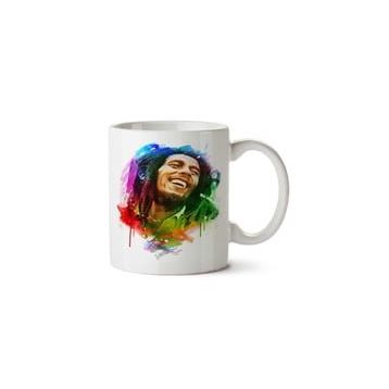 Art Hediye Bob Marley İki Tarafı Baskılı Kupa Bardak