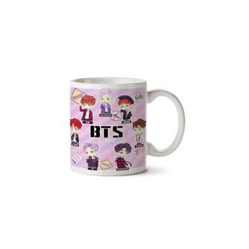 Art Hediye Bts Chibi K-Pop İki Tarafı Baskılı Kupa Bardak