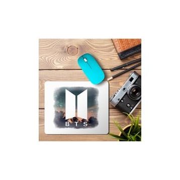 Art Hediye Bts Logo 2 Baskılı 23x19 cm Mouse Pad