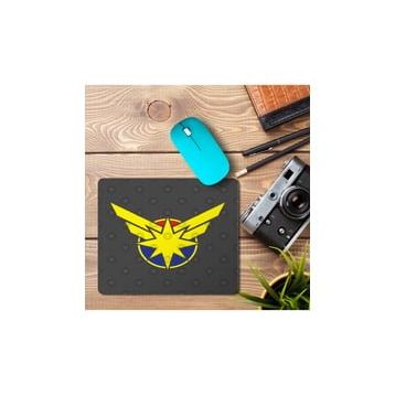 Art Hediye Captain Marvel Logo 2 Baskılı 23x19 cm Mouse Pad