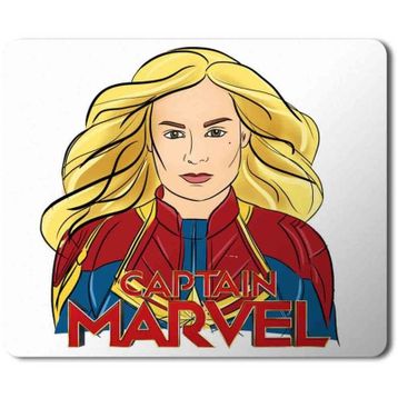 Art Hediye Captain Marvel Zara Larson Baskılı 23x19 cm Mouse Pad