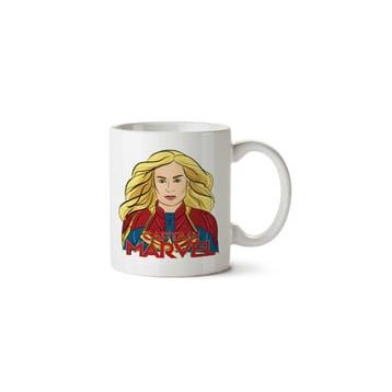 Art Hediye Captain Marvel Zara Larson Baskılı Kupa Bardak