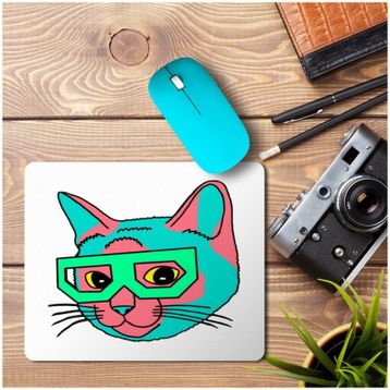 Art Hediye Cat+ Baskılı 23x19 cm Mouse Pad