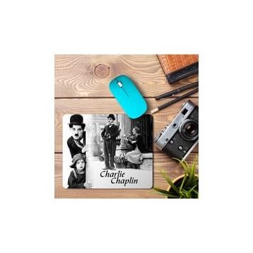 Art Hediye Charlie Charplin Baskılı 23x19 cm Mouse Pad