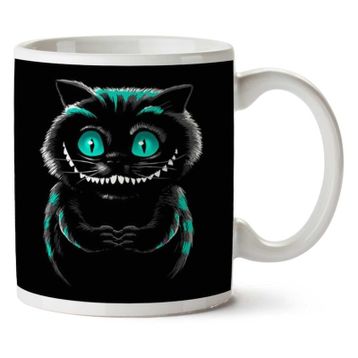 Art Hediye Cheshire Kedisi Alice In Wonderland Iki Tarafı Baskılı Kupa Bardak