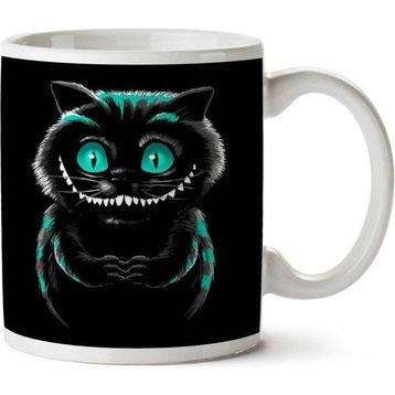 Art Hediye Cheshire Kedisi Alice In Wonderland Iki Tarafı Baskılı Kupa Bardak