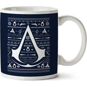 Art Hediye Christmas Knit Assassins Creed Iki Tarafı Baskılı Kupa Bardak