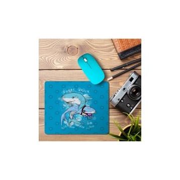 Art Hediye Daddy Shark 2 Baskılı 23x19 cm Mouse Pad