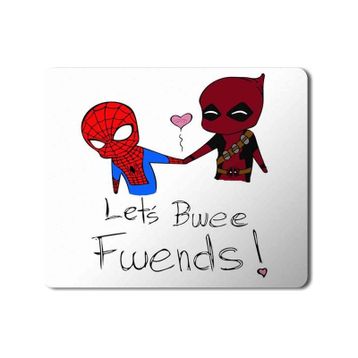Art Hediye Deadpool V Spiderman 2 Baskılı 23x19 cm Mouse Pad