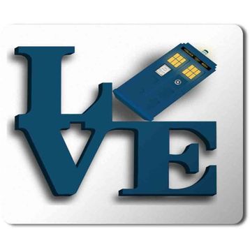 Art Hediye Doctor Who Love Baskılı 23x19 cm Mouse Pad