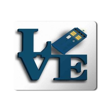 Art Hediye Doctor Who Love Baskılı 23x19 cm Mouse Pad