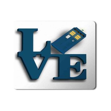 Art Hediye Doctor Who Love Baskılı 23x19 cm Mouse Pad