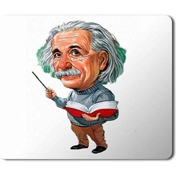 Art Hediye Einstein Baskılı 23x19 cm Mouse Pad