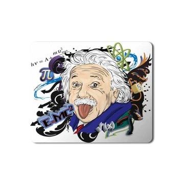 Art Hediye Einstein E=mc2 Pi Fizik Baskılı 23x19 cm Mouse Pad