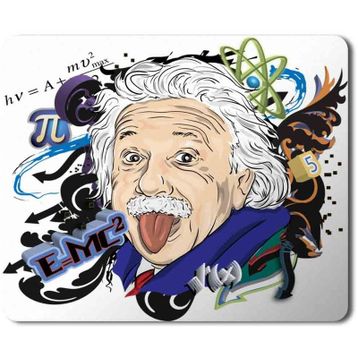 Art Hediye Einstein E=mc2 Pi Fizik Baskılı 23x19 cm Mouse Pad