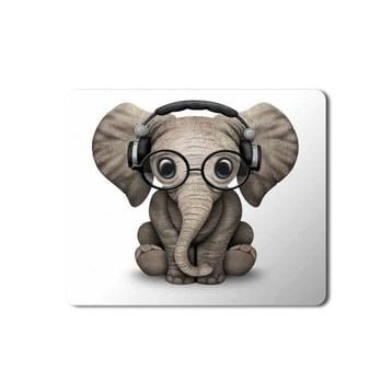 Art Hediye Elephant Fil 2 Baskılı 23x19 cm Mouse Pad