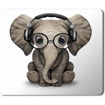 Art Hediye Elephant Fil 2 Baskılı 23x19 cm Mouse Pad