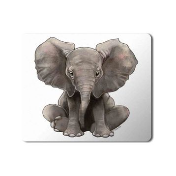 Art Hediye Elephant Fil Baskılı 23x19 cm Mouse Pad