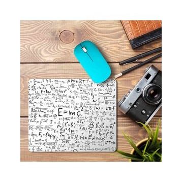 Art Hediye E=mc Kare Baskılı 23x19 cm Mouse Pad