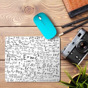 Art Hediye E=mc Kare Baskılı 23x19 cm Mouse Pad