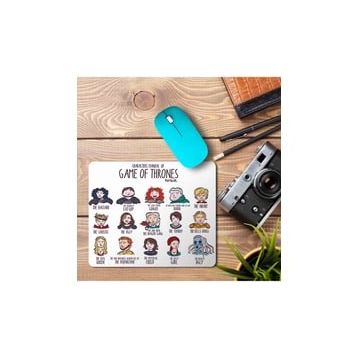 Art Hediye Game of Throunes Karakterler Baskılı 23x19 cm Mouse Pad