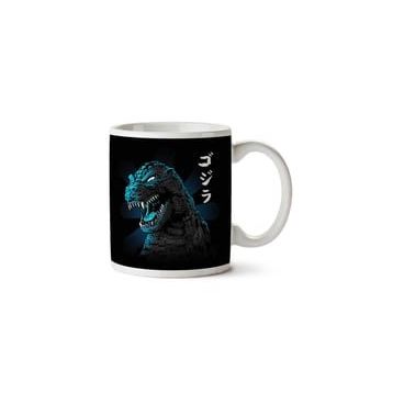 Art Hediye Godzilla Japon Stilindeki Tarafı Baskılı Kupa Bardak
