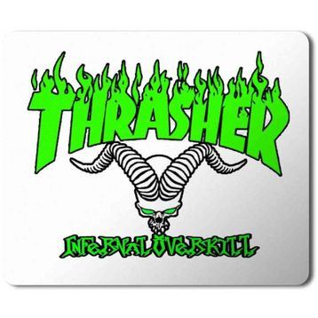 Art Hediye Green Trasher Logo Baskılı 23x19 cm Mouse Pad