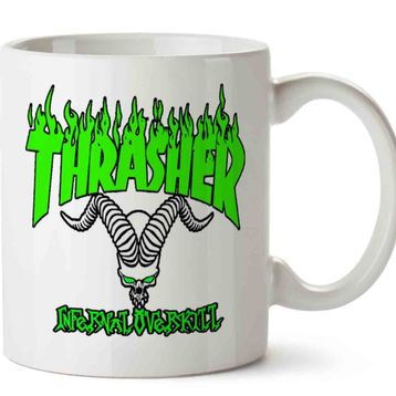 Art Hediye Green Trasher Logo Kupa Bardak