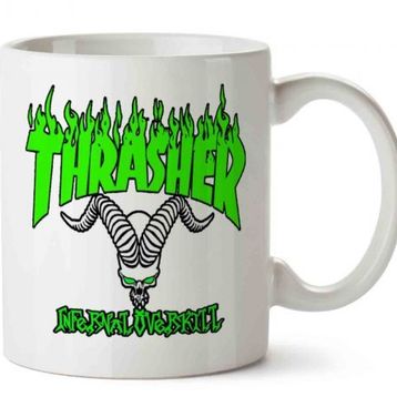 Art Hediye Green Trasher Logo Kupa Bardak