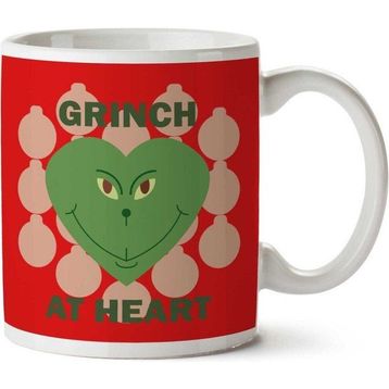 Art Hediye Grinch At Heart Christmas İki Tarafı Baskılı Kupa Bardak