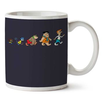 Art Hediye Hanna Barbera Evolution İki Tarafı Baskılı Kupa Bardak
