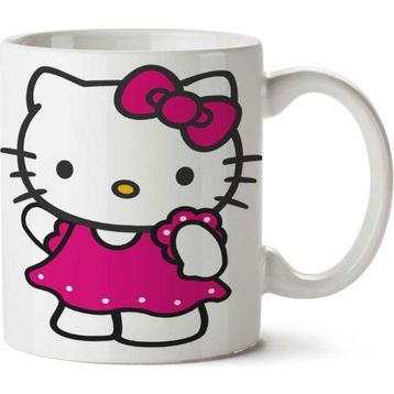 Art Hediye Hello Kitty İki Tarafı Baskılı Kupa Bardak
