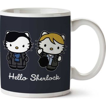 Art Hediye Hello Sherlock Watson İki Tarafı Baskılı Kupa Bardak