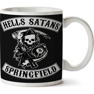 Art Hediye Hells Satans By İki Tarafı Baskılı Kupa Bardak