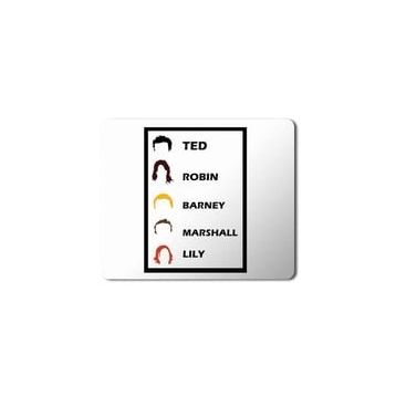 Art Hediye How I Met Your Mother Ted Robin Barney Marshall Lily Baskılı 23x19 cm Mouse Pad