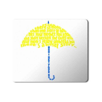 Art Hediye How I Met Your Mother Yellow Umbrella 3 Baskılı 23x19 cm Mouse Pad