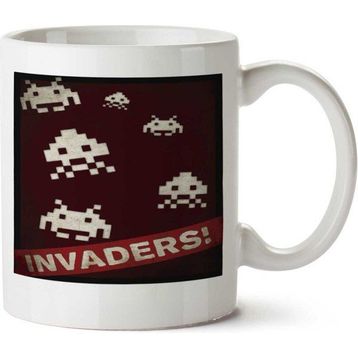 Art Hediye Invaders Ik Tarafı Baskılı Kupa Bardak