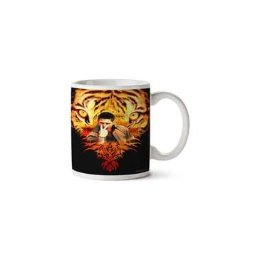 Art Hediye Jensen's Eye Of The Tiger İki Tarafı Baskılı Kupa Bardak