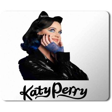 Art Hediye Katy Perry Cat Baskılı 23x19 cm Mouse Pad