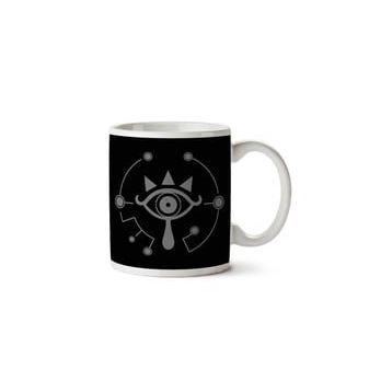 Art Hediye Legend Of Zelda Breath Of The Wild Sheikah Eye White01 İki Tarafı Baskılı Kupa Bardak