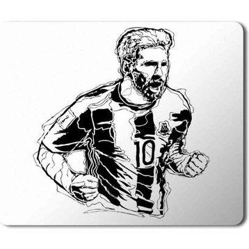 Art Hediye Lionel Messi Baskılı 23x19 cm Mouse Pad