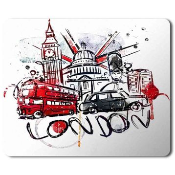 Art Hediye London Baskılı 23x19 cm Mouse Pad