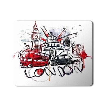 Art Hediye London Baskılı 23x19 cm Mouse Pad